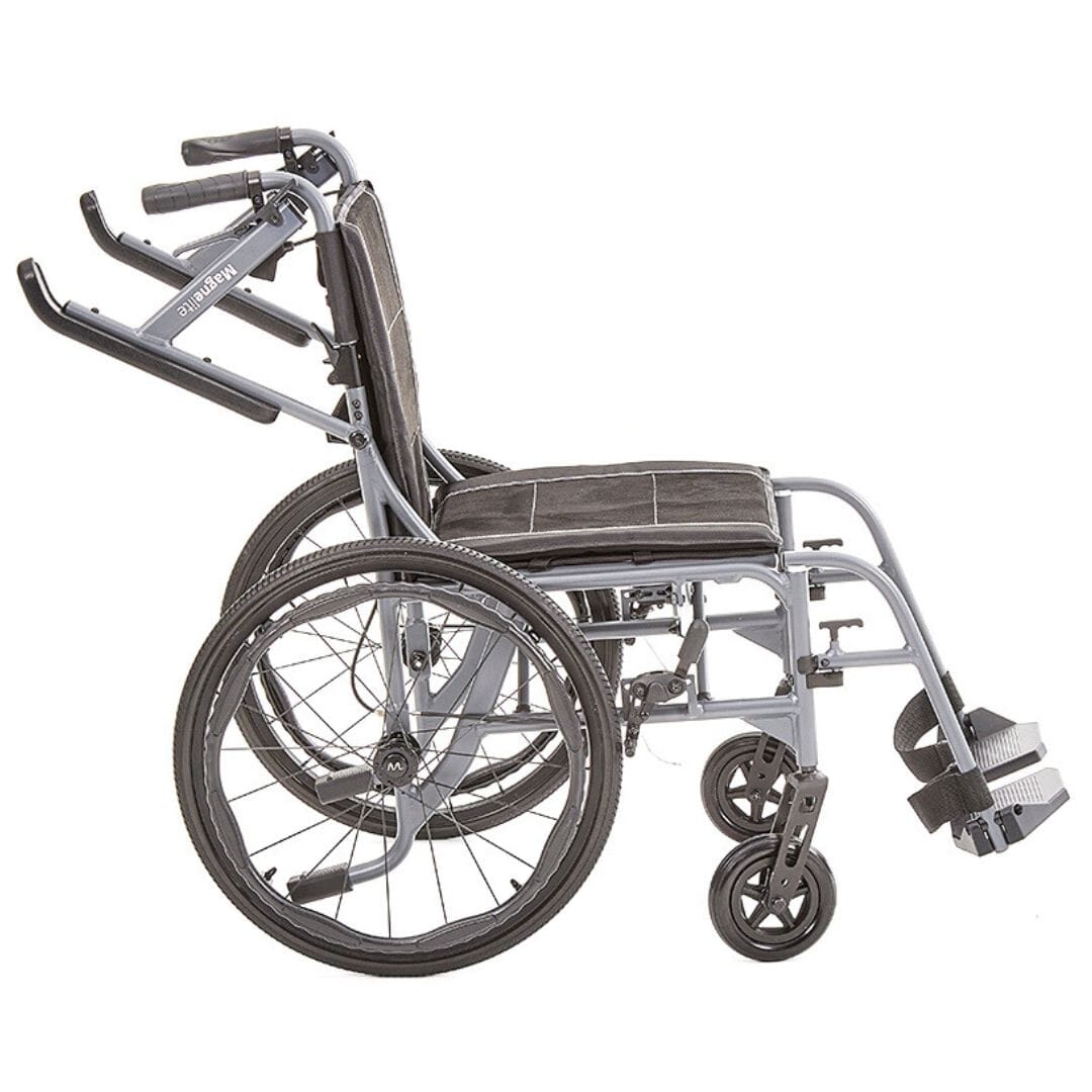 magnelite self propelled wheelchair raised arms