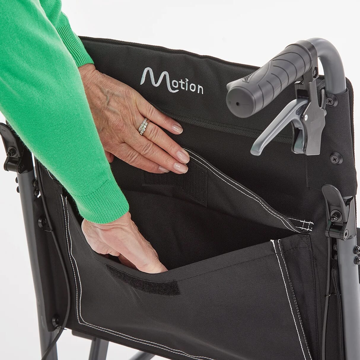 magnelite ultra lightweight transit wheelchair rear storage