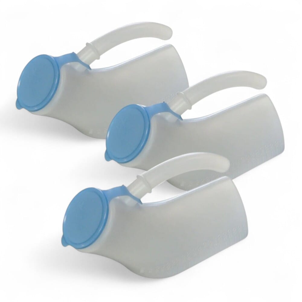 male urinal with lid pack of 3