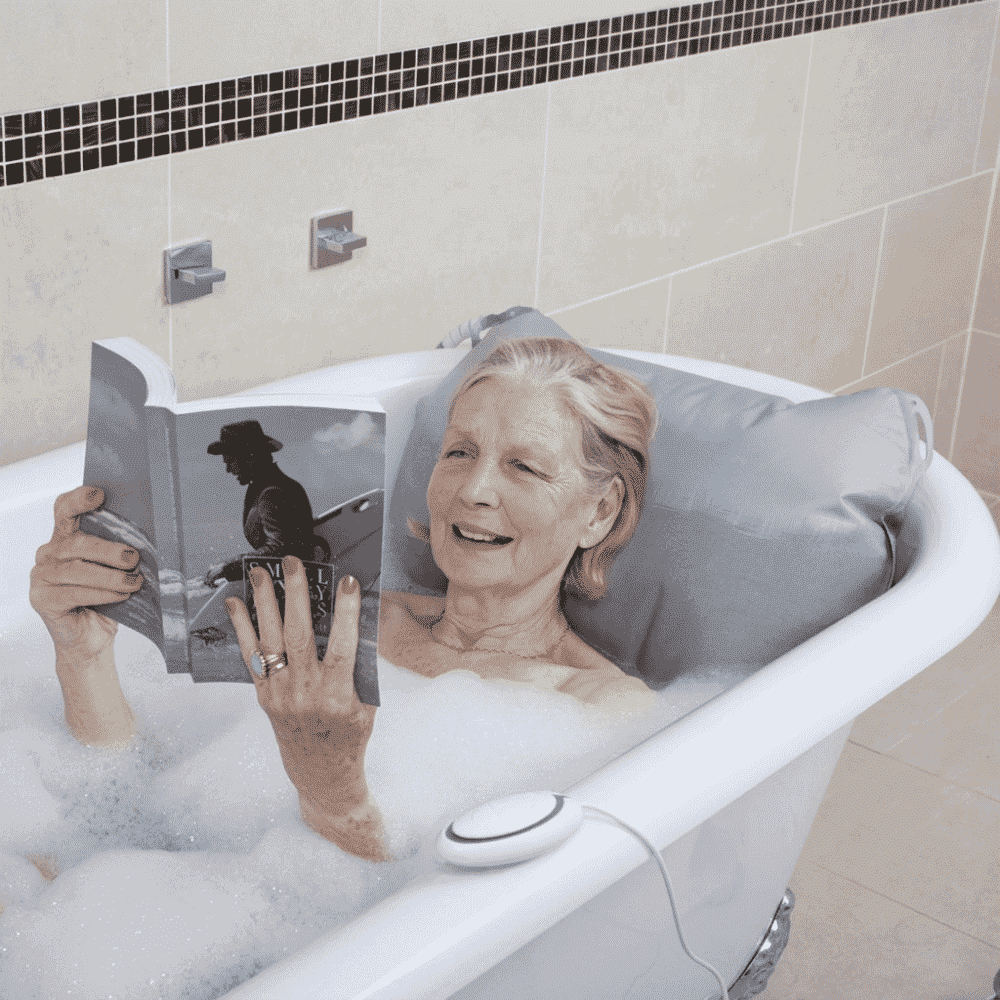 mangar bathing cushion with airflo 12 relaxing
