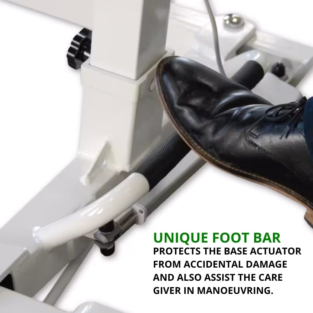 marlin hoist with electric leg opening foot bar 1