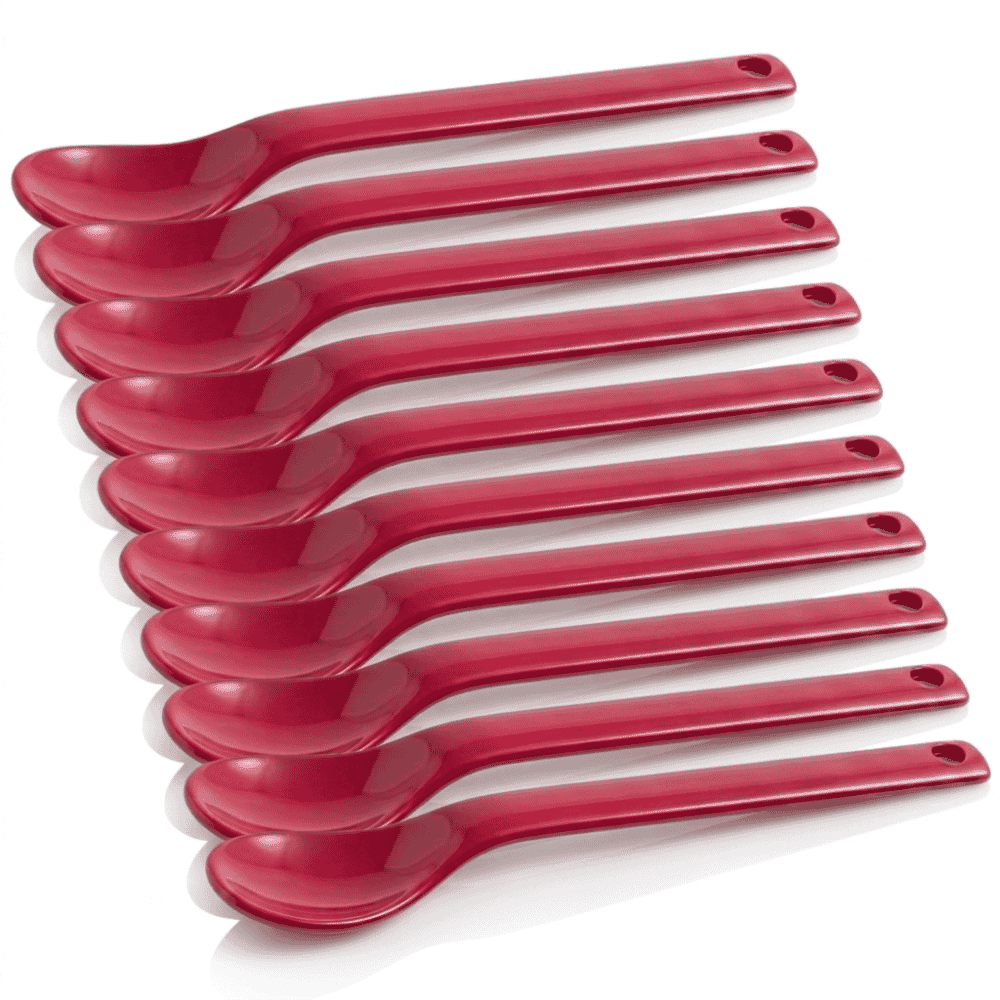 maroon spoon pack of 10 large