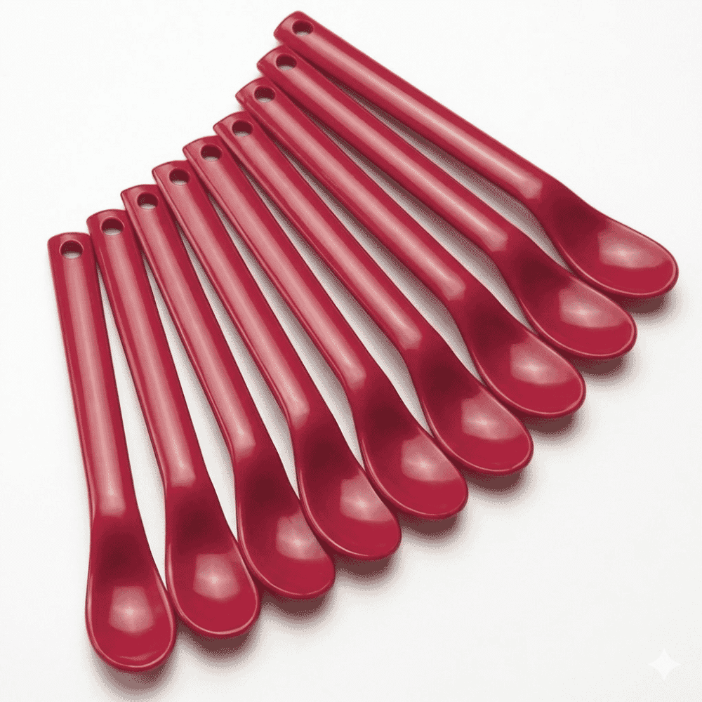 maroon spoon pack of 10 small
