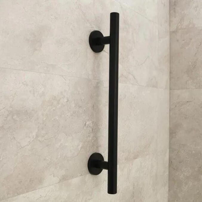 Luxury Grab Rails Matt Black Luxury Straight Grab Rail - 620mm from Essential Aids
