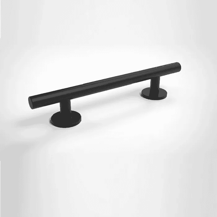 View Matt Black Luxury Straight Grab Rail 355mm information