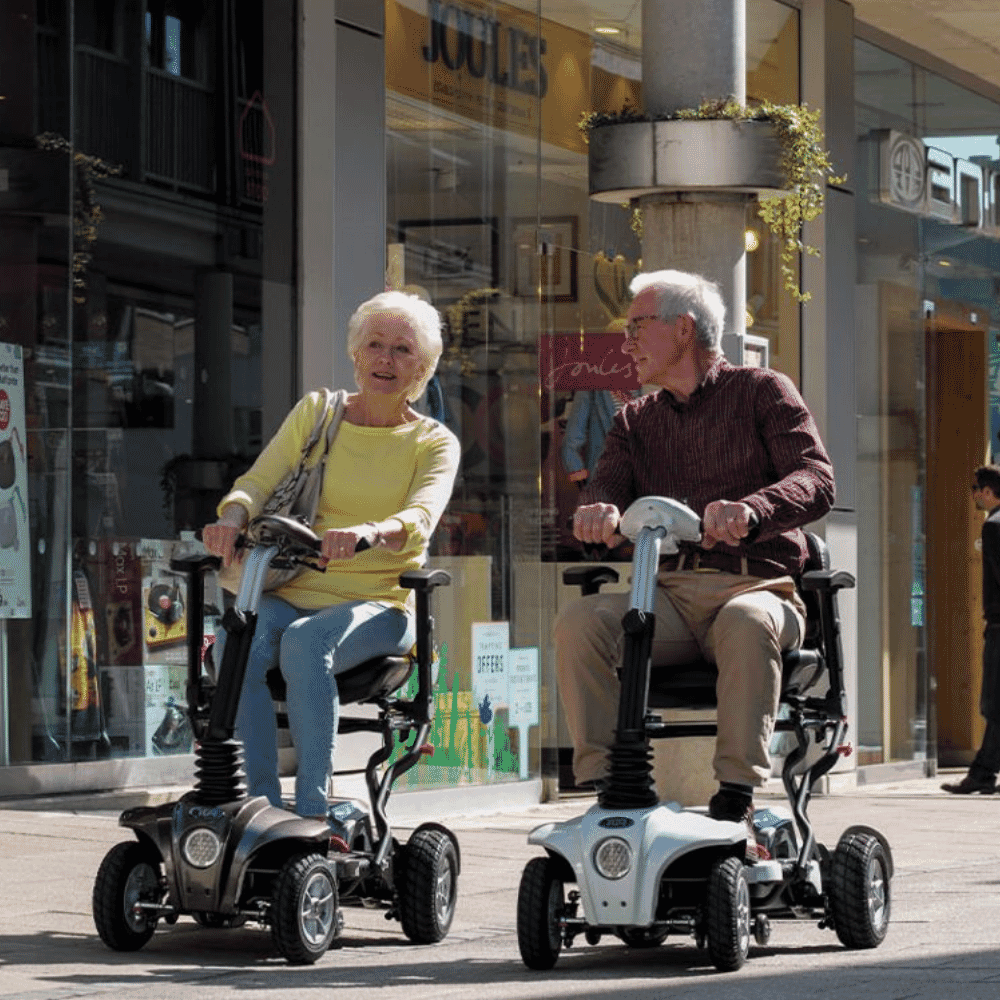 maximo folding mobility scooter lifestyle