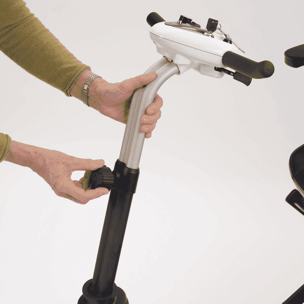 maximo folding mobility scooter tiller adjustment