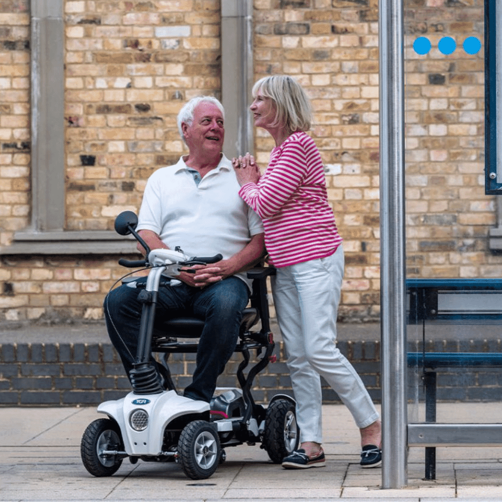 maximo plus folding mobility scooter lifestyle