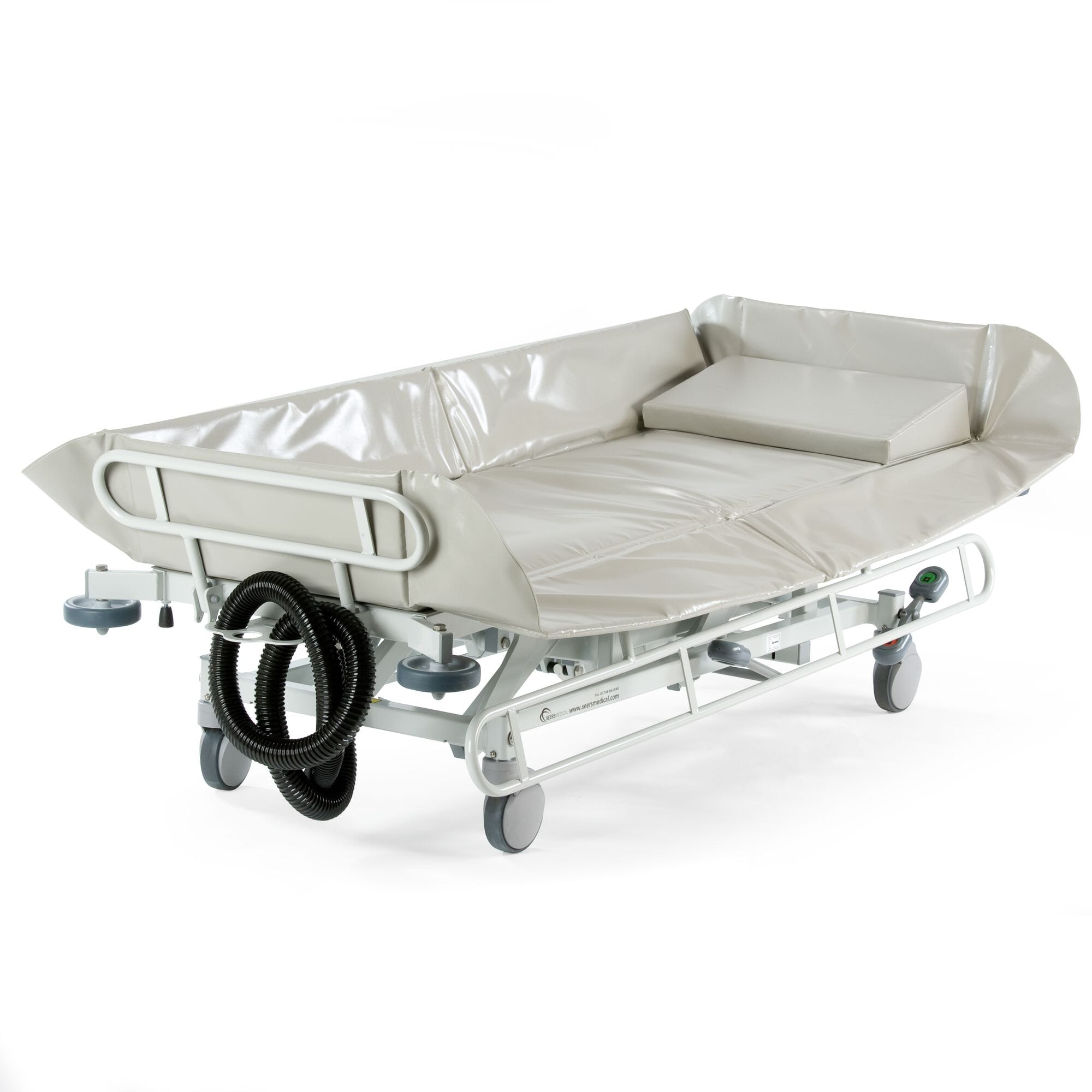 medicare height adjust shower trolley side open