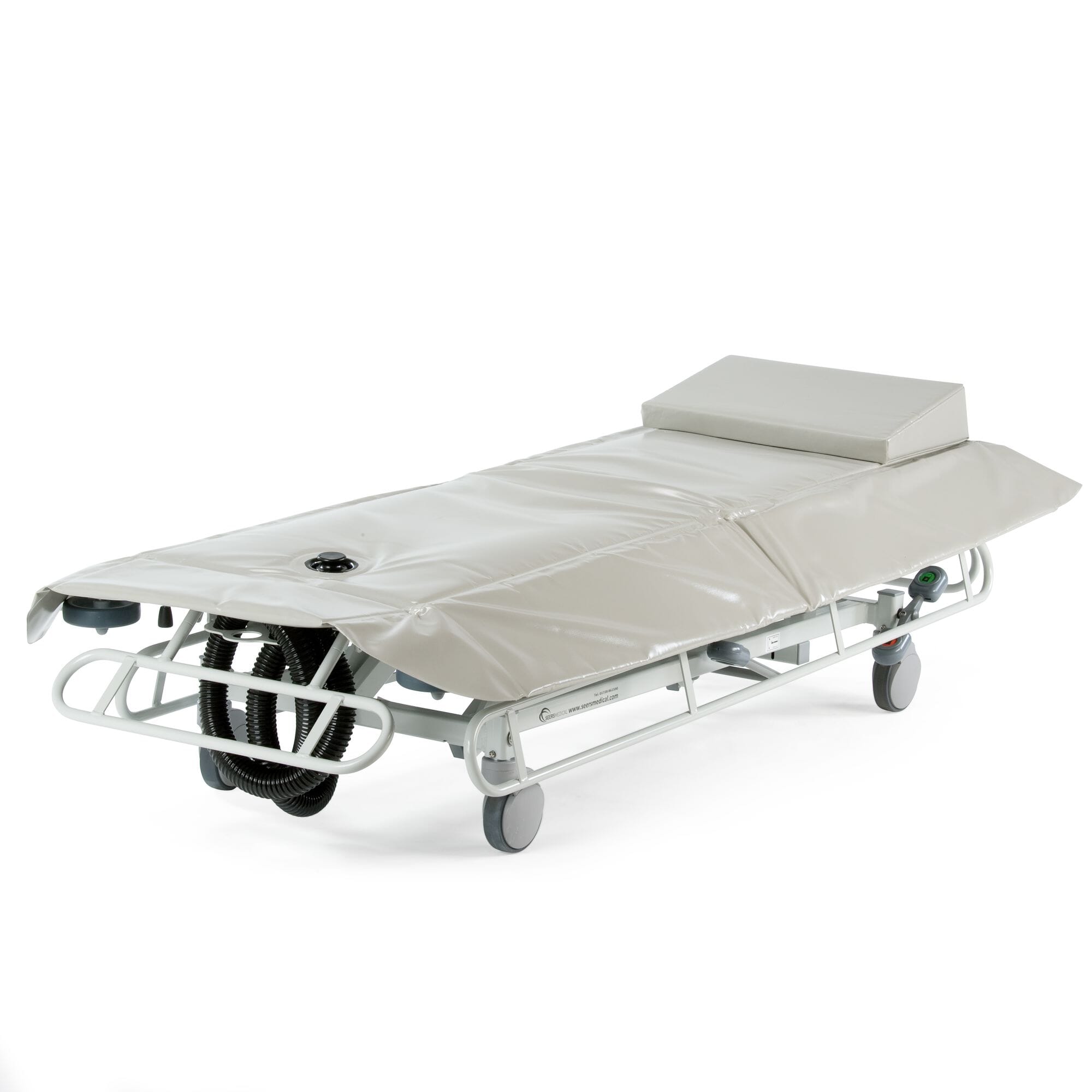medicare hydraulic shower trolley shown fully open