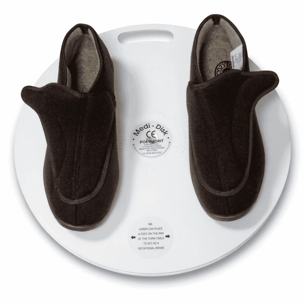 medidisk stand on transfer turntable scale