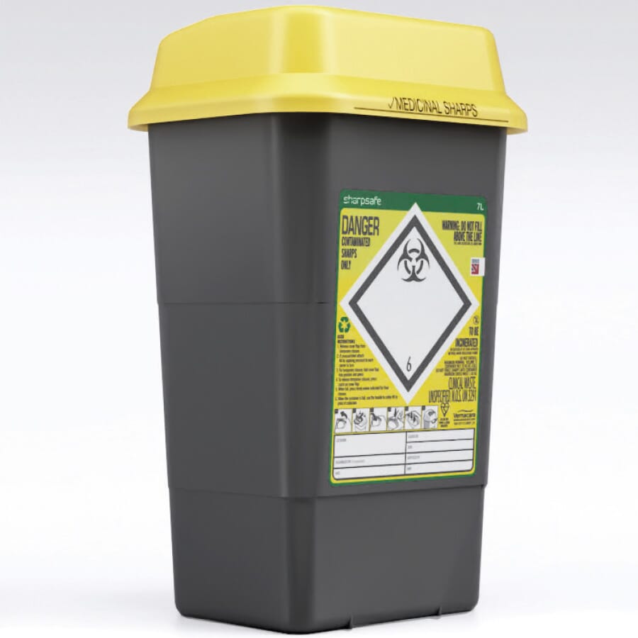 medium sharps bin 7 litre