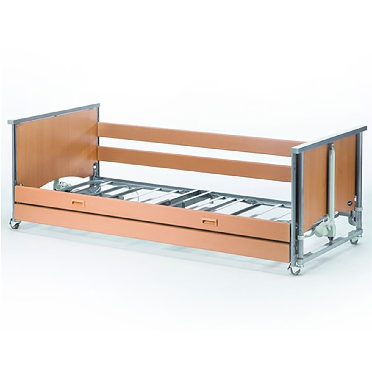 medley ergo low profiling bed with side rails
