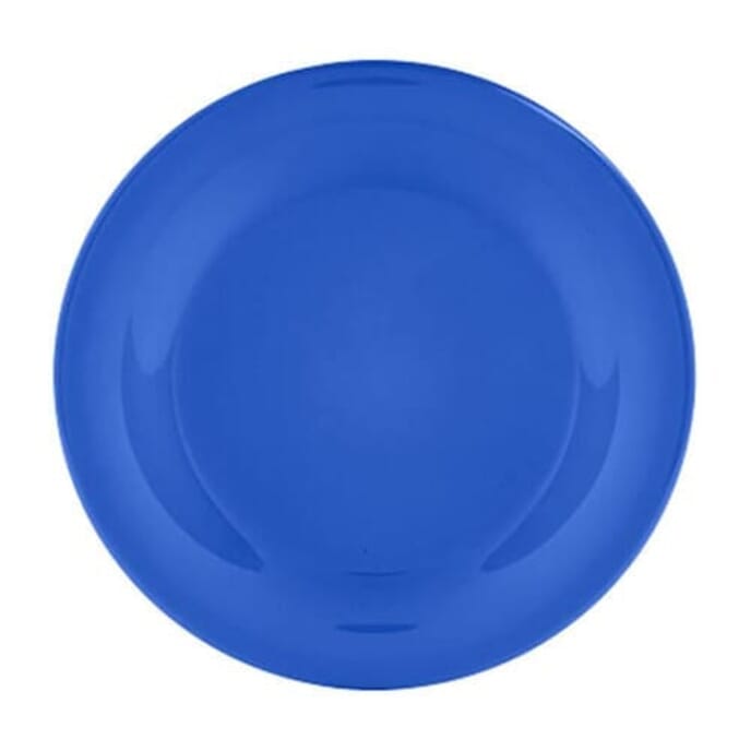 melamine shatterproof plate blue 8 inch