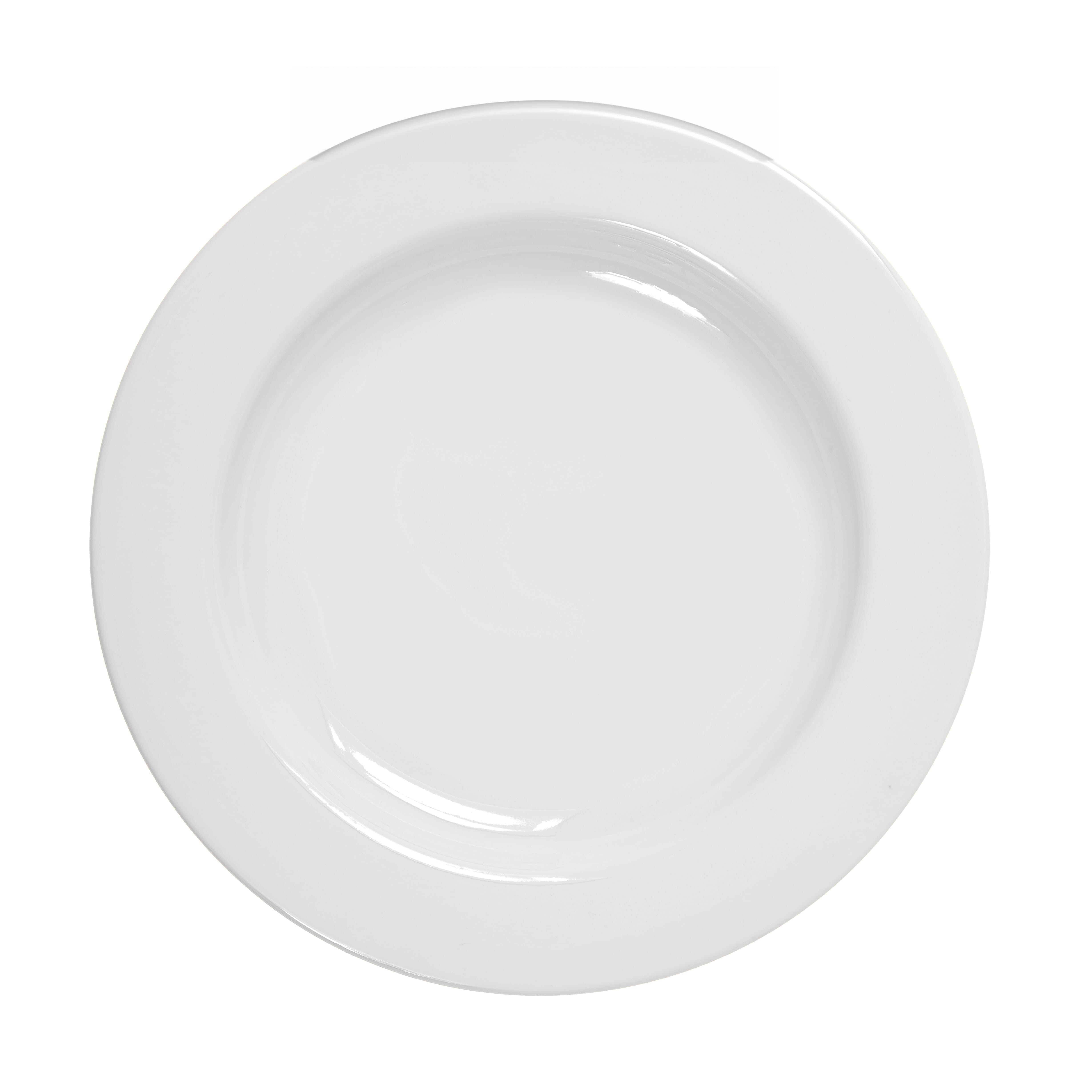 melamine shatterproof plate large white