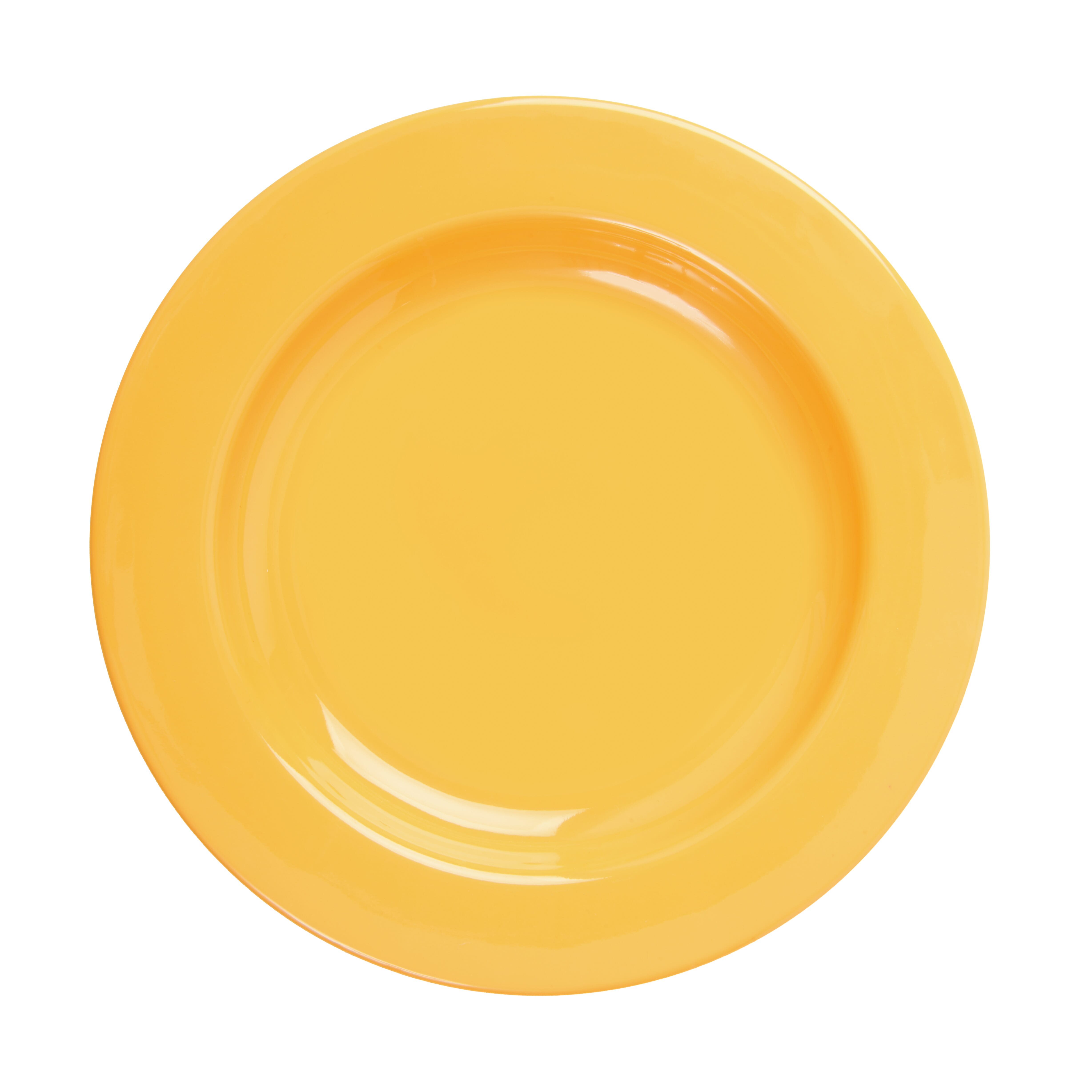 melamine shatterproof plate large yellow