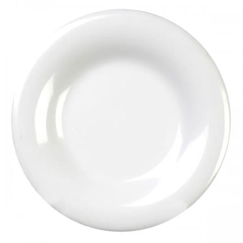 melamine shatterproof plate medium white