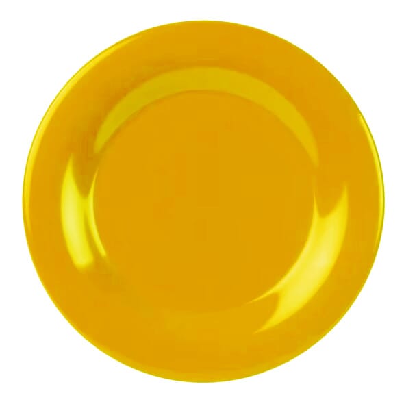 melamine shatterproof plate medium yellow
