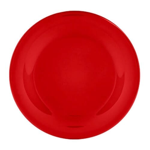 View Melamine Shatterproof Plate Red 8 Inch information
