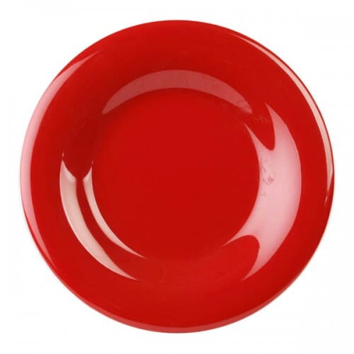 melamine shatterproof plate side plate red
