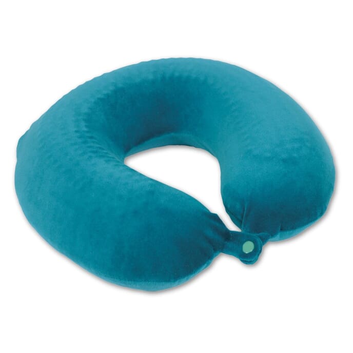 memory foam and gel neck cushion green