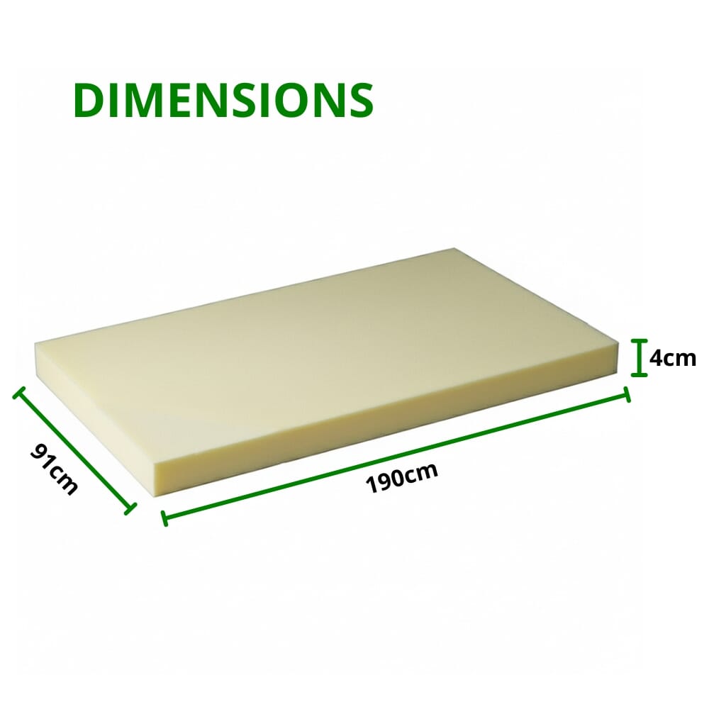 memory foam mattress topper single dimensions