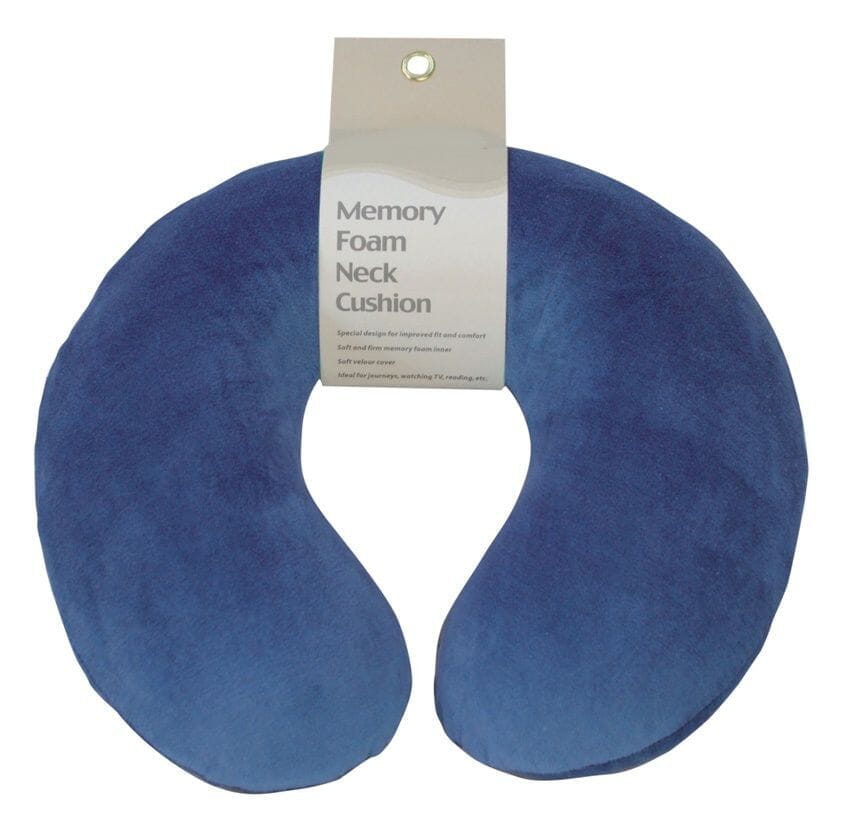 View Memory Foam Travel Pillow Blue Neck Cushion information
