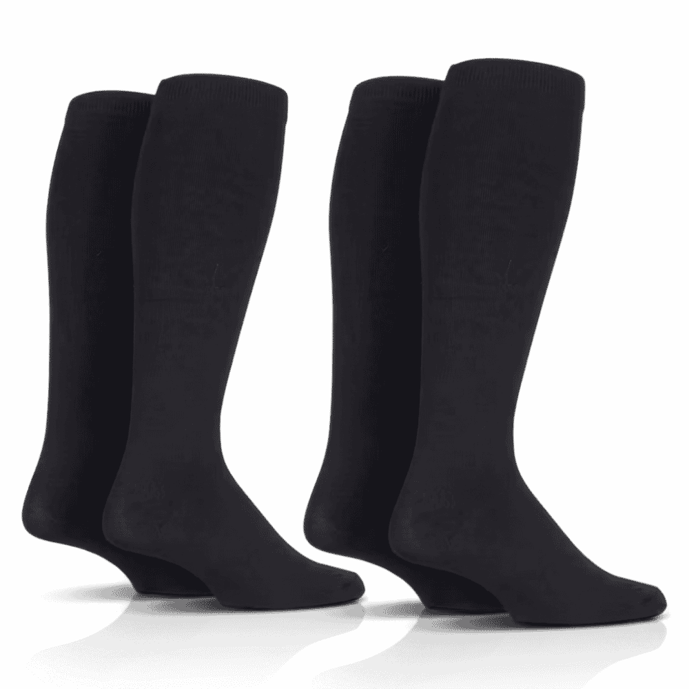 mens compression socks 2 pairs black detail