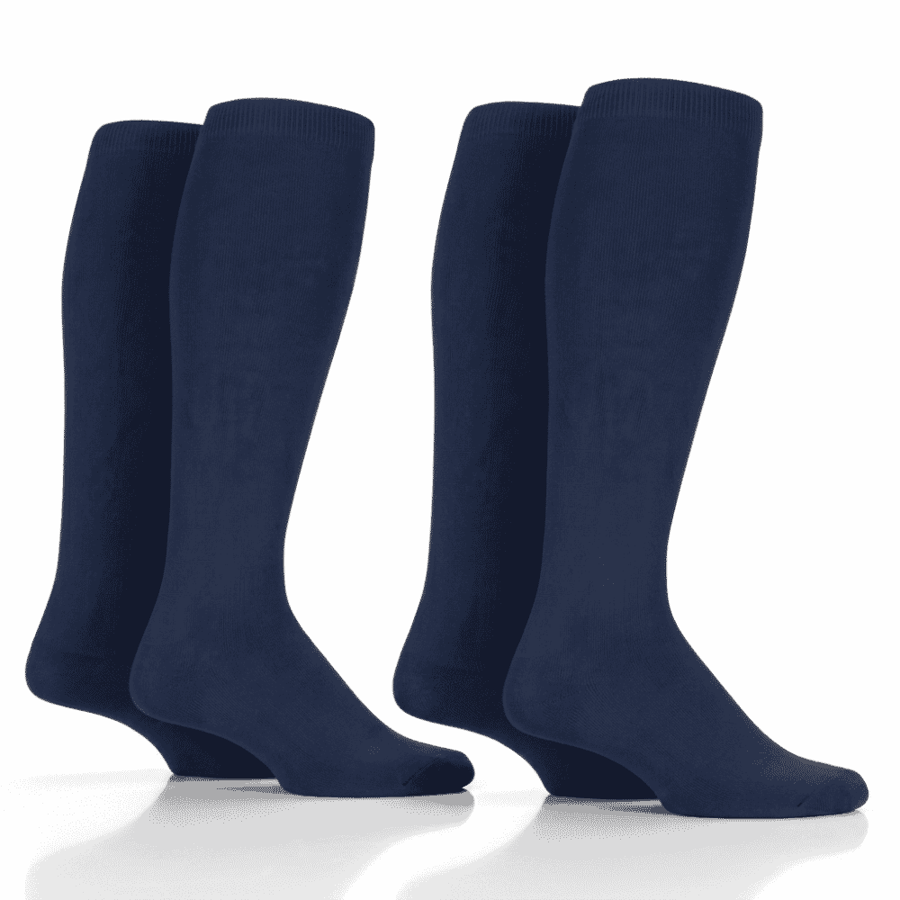 mens compression socks 2 pairs navy detail