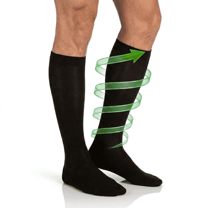 mens flight socks black