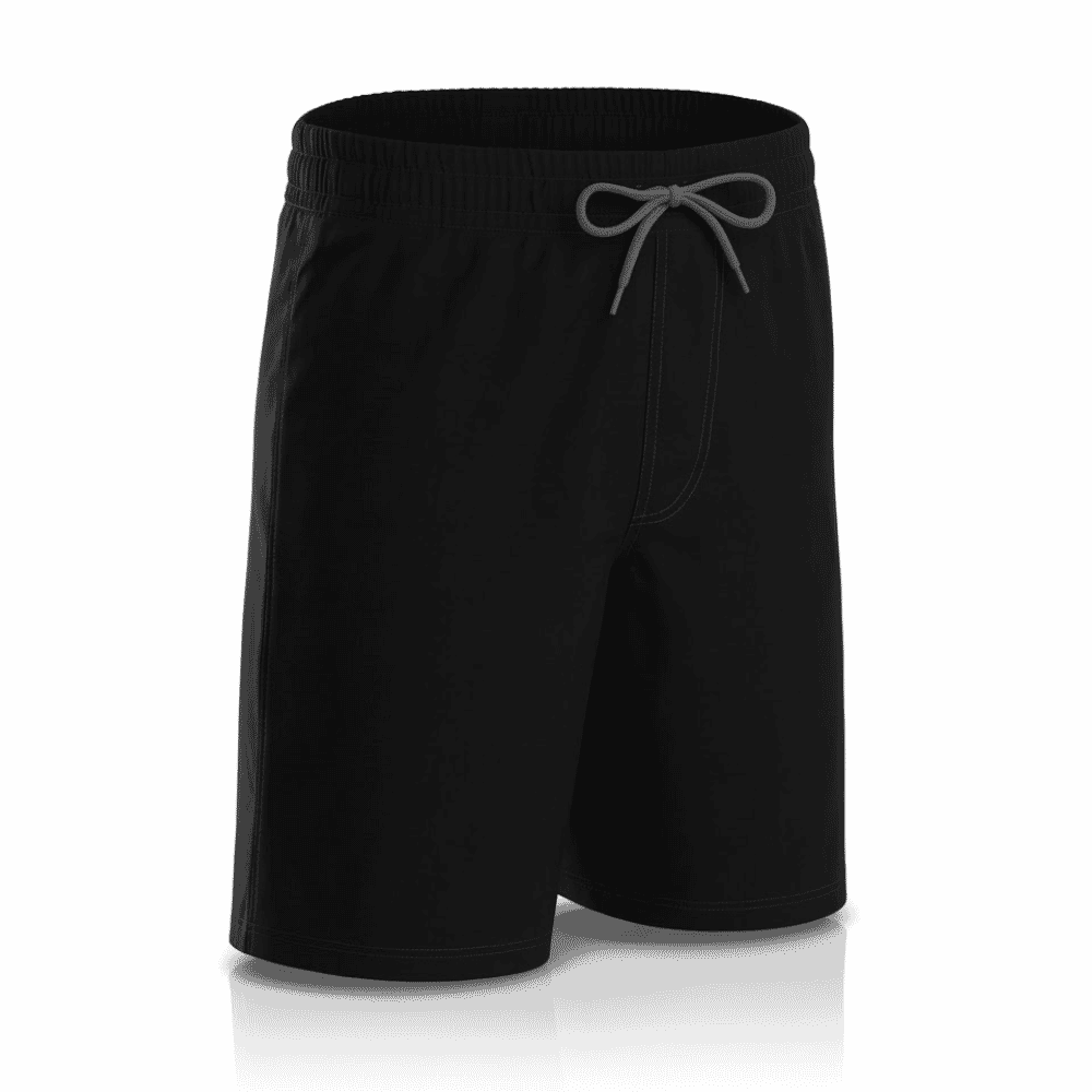 mens incontinence swim shorts black front