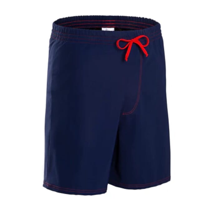 mens incontinence swim shorts navy front