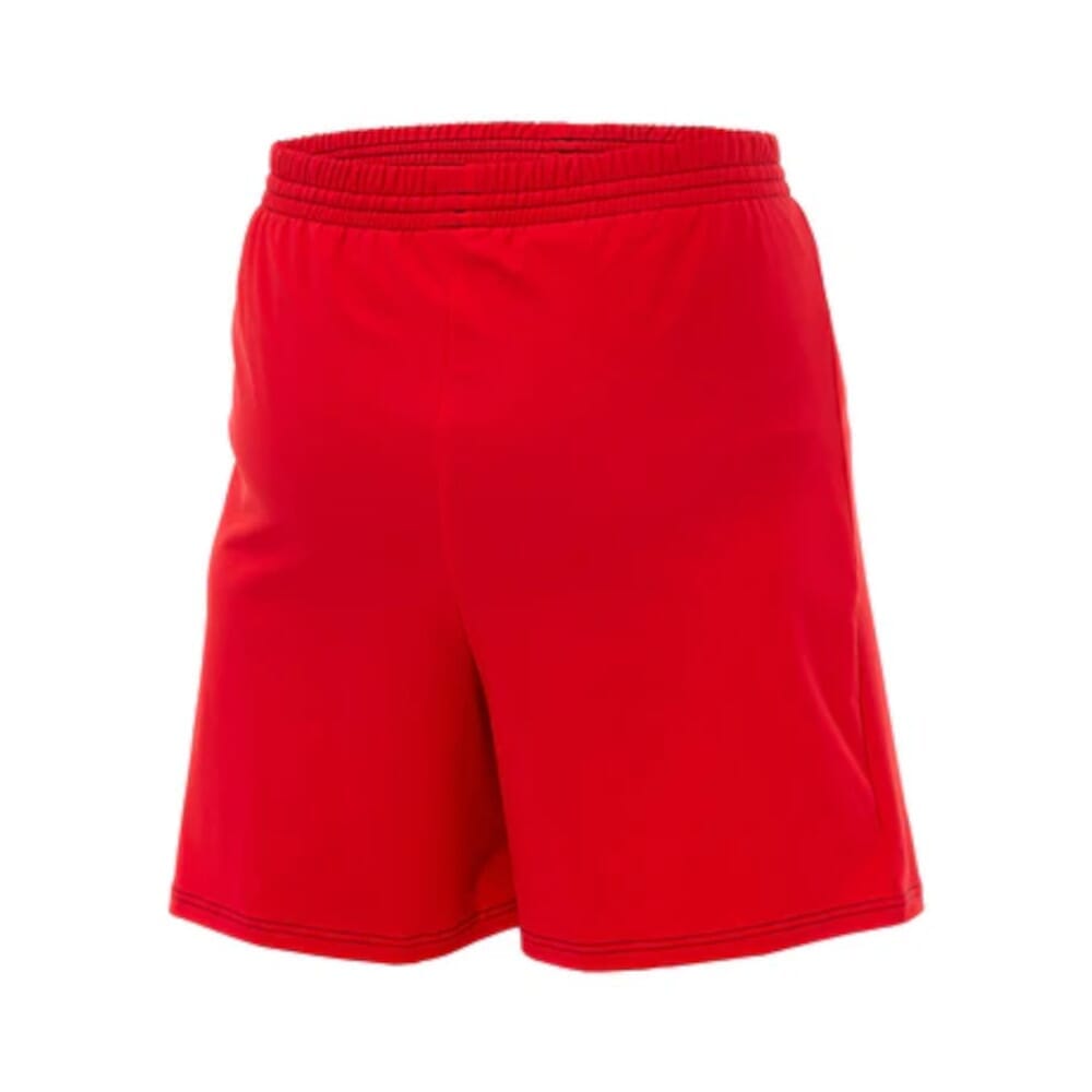 mens incontinence swim shorts red back