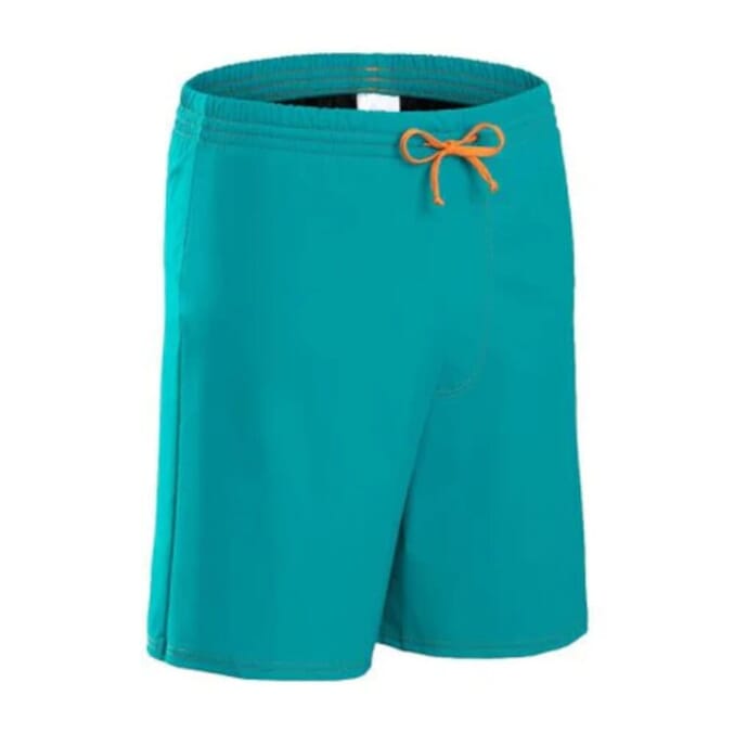 mens incontinence swim shorts teal front
