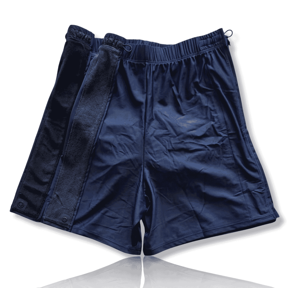 mens incontinence wrap swim shorts hook and loop