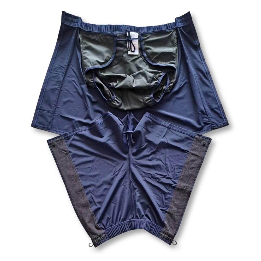 mens incontinence wrap swim shorts open