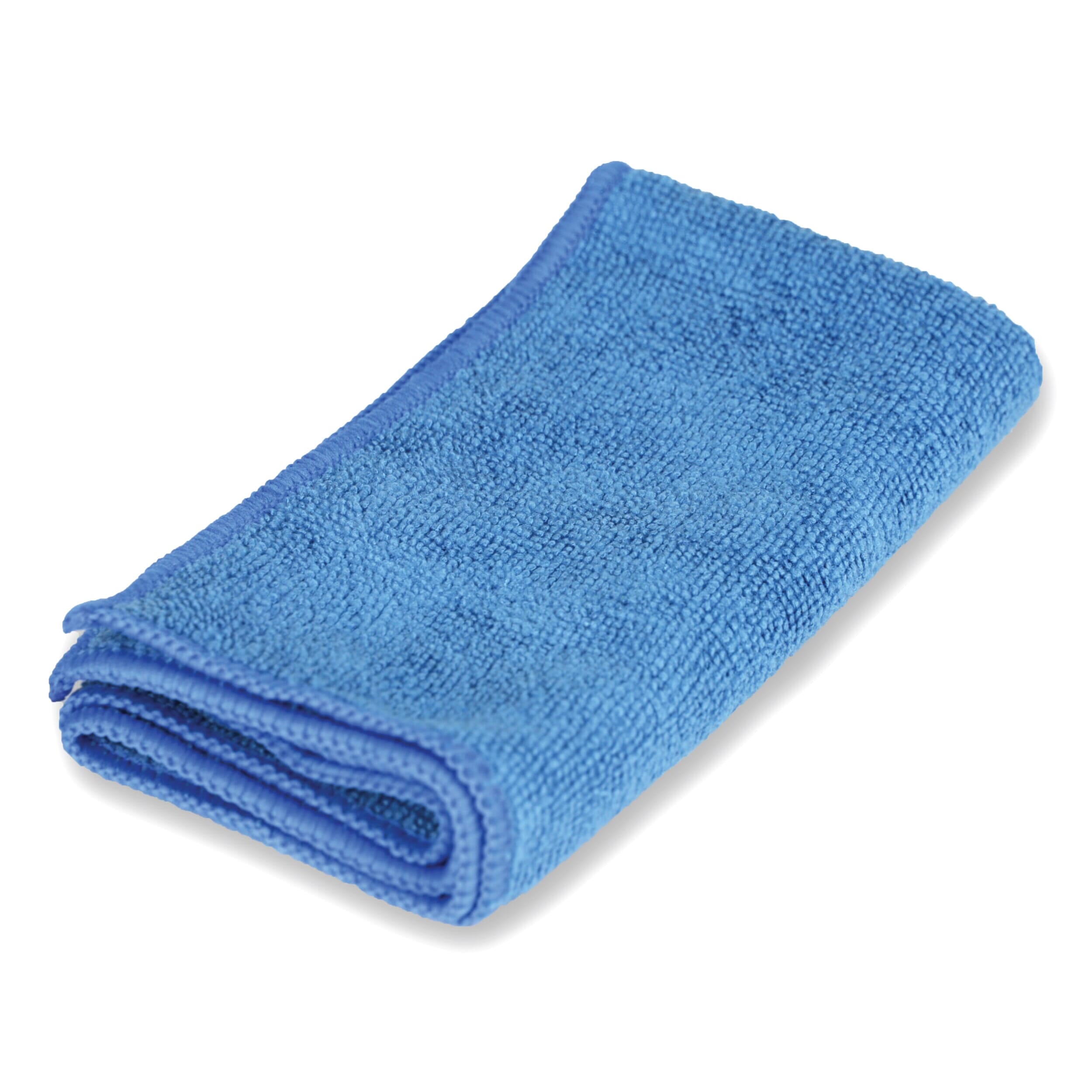microfibre cleaning cloths blue pack of 10 single folded