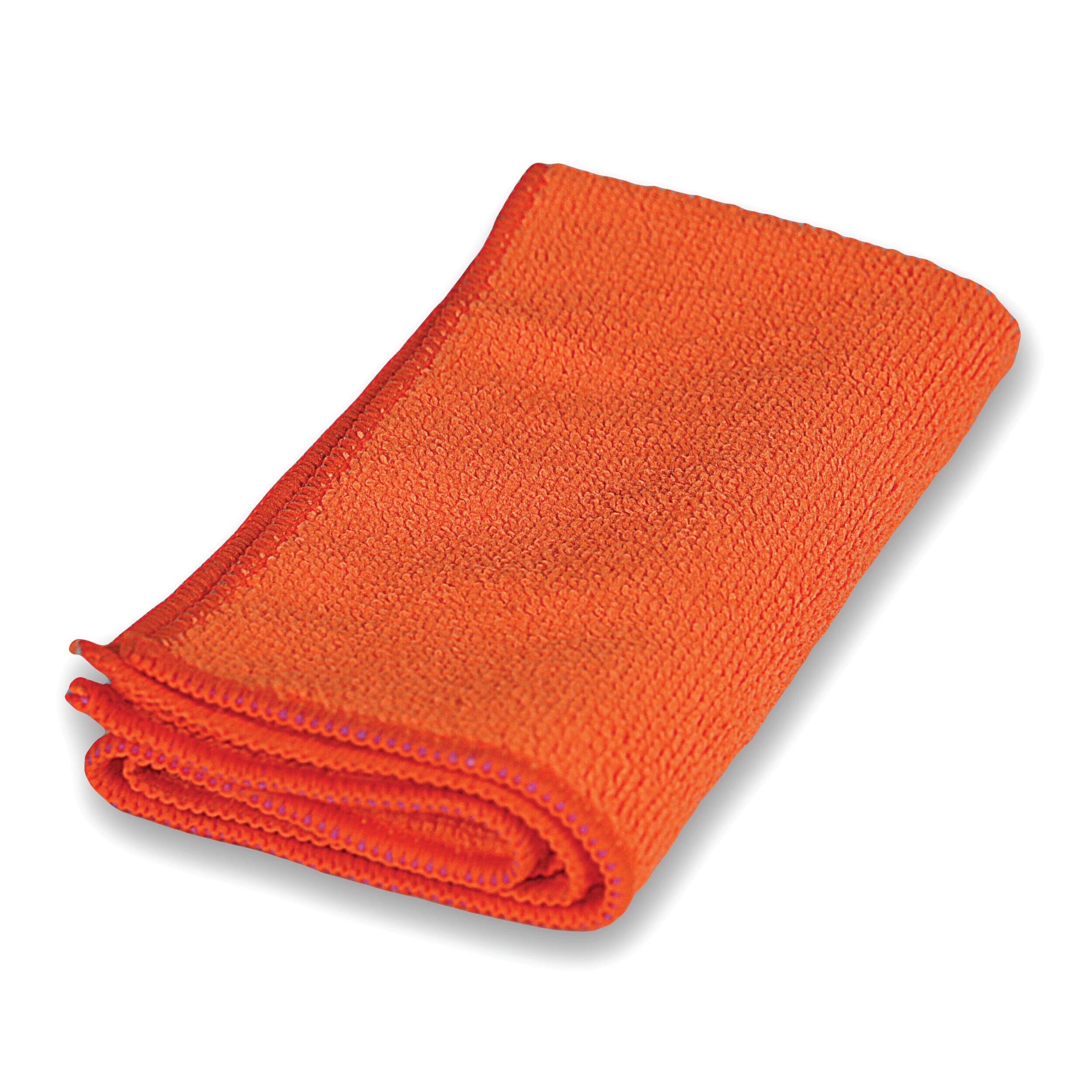 microfibre cleaning cloths orange pack of 10 single folded