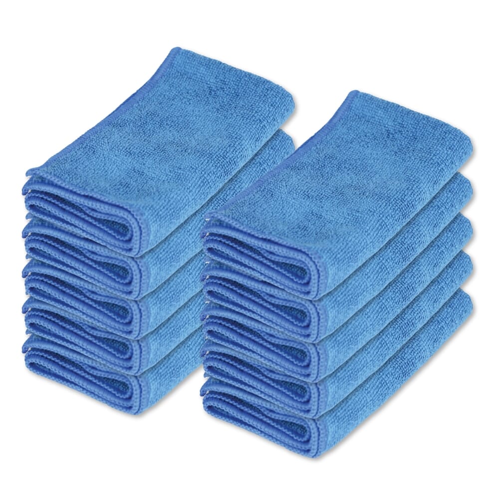 View Microfibre Cleaning Cloths Pack of 10 Blue information