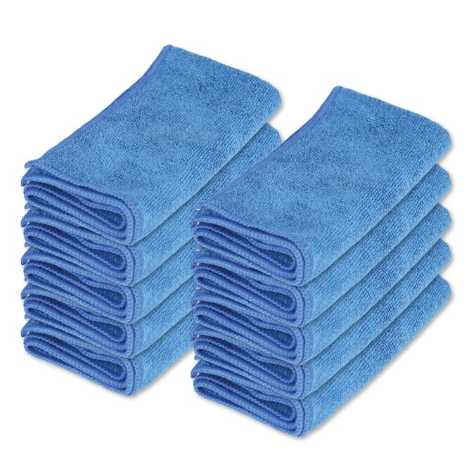 microfibre cleaning cloths pack of 10 blue
