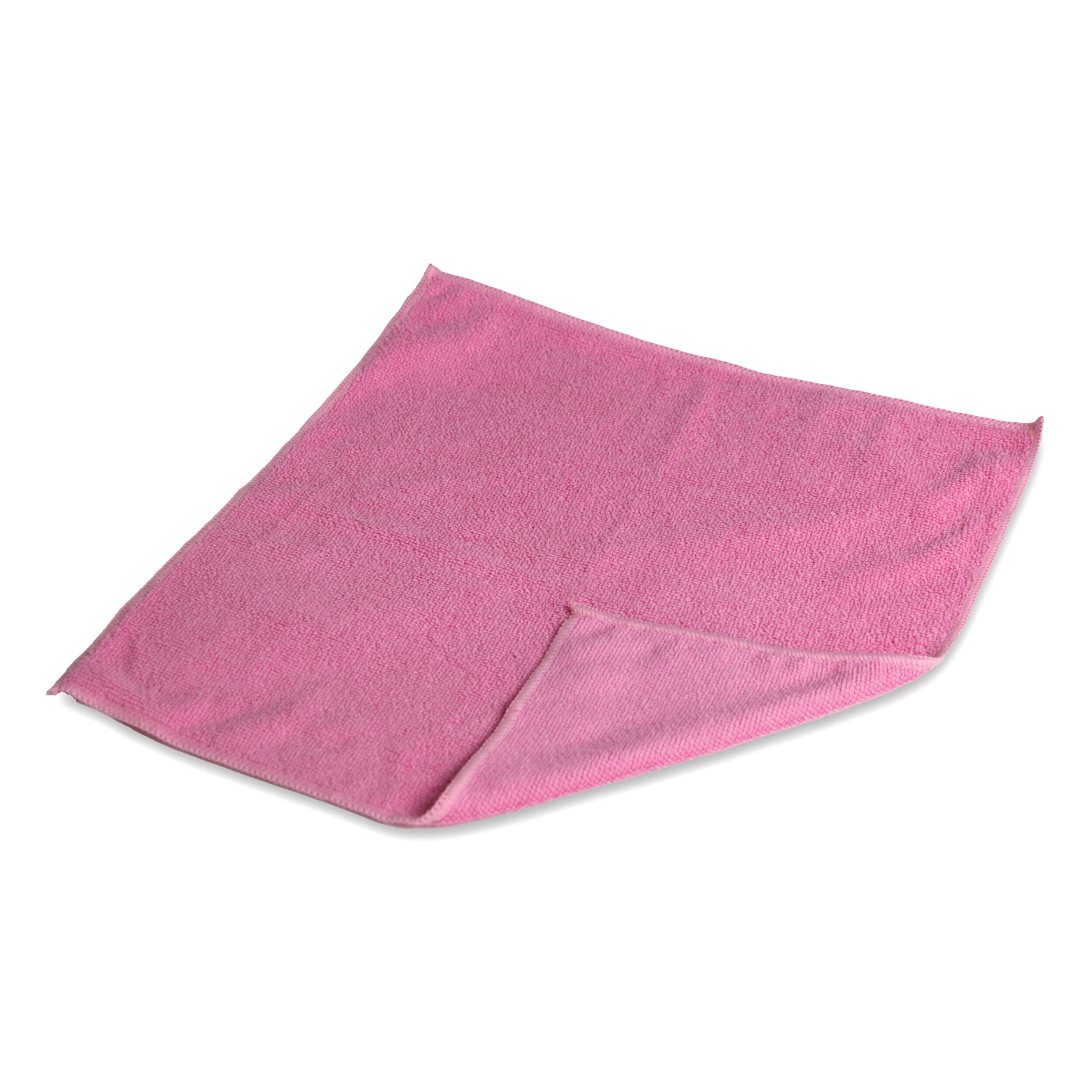 microfibre cleaning cloths pink pack of 10 single unfolded