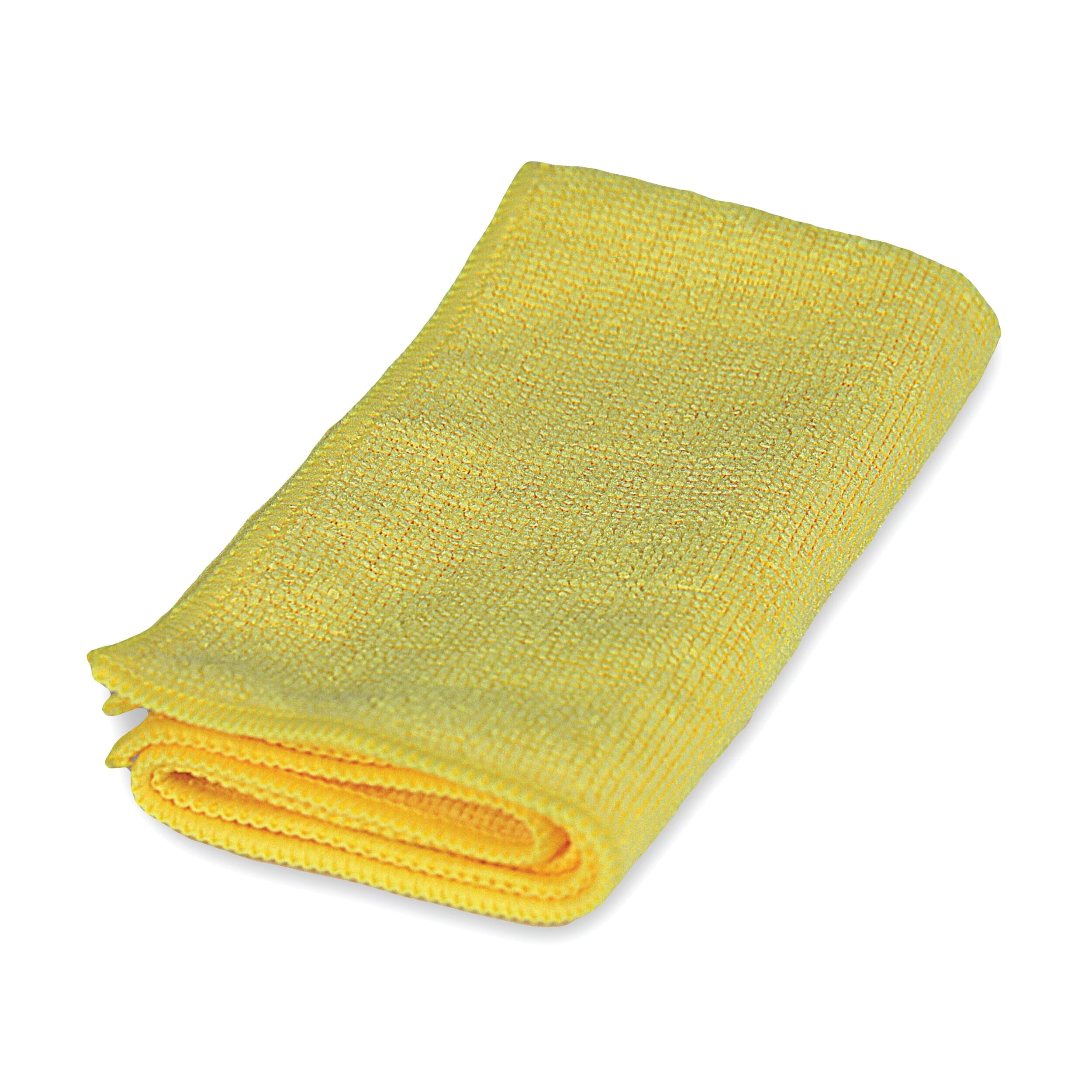 microfibre cleaning cloths yellow pack of 10 single folded