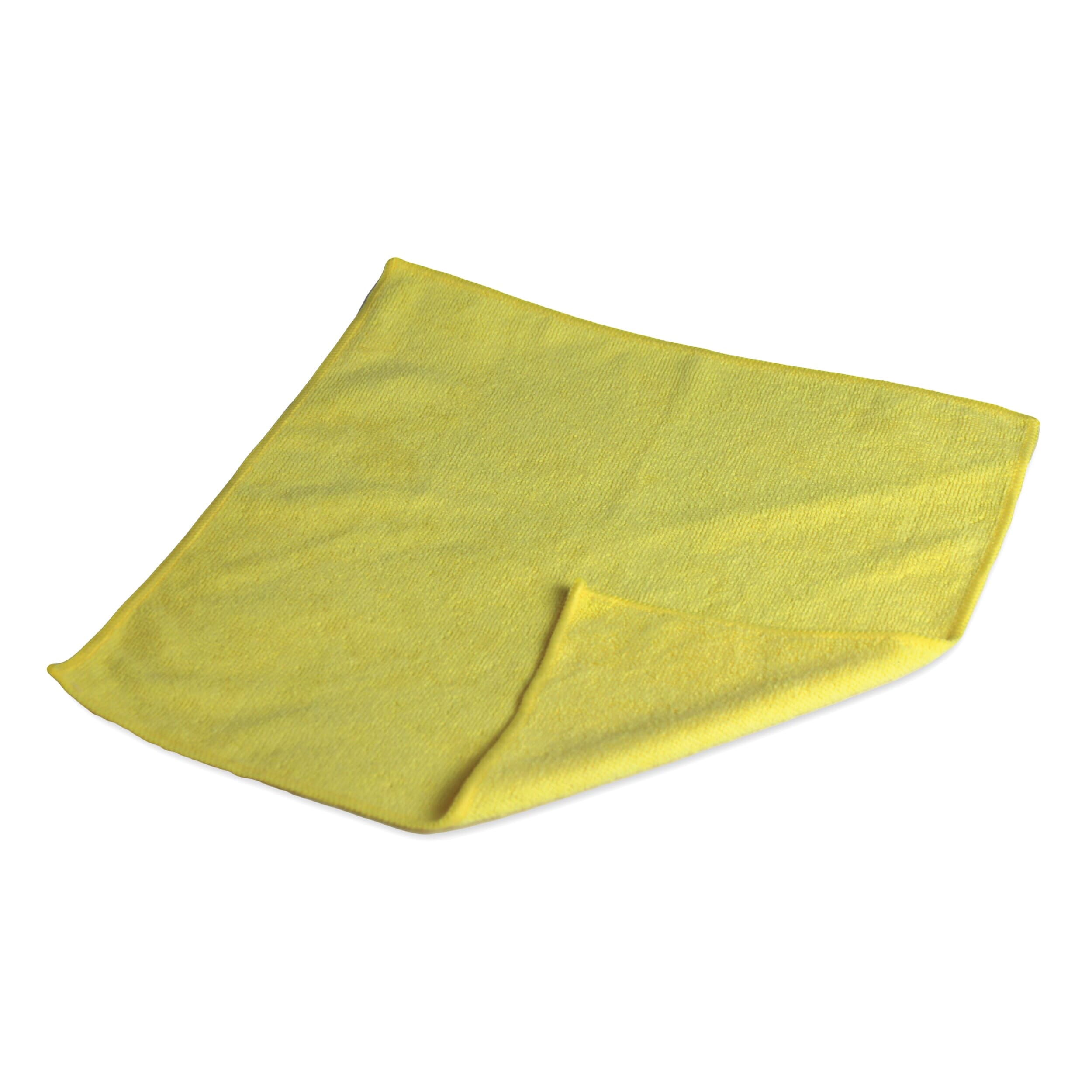 microfibre cleaning cloths yellow pack of 10 single unfolded
