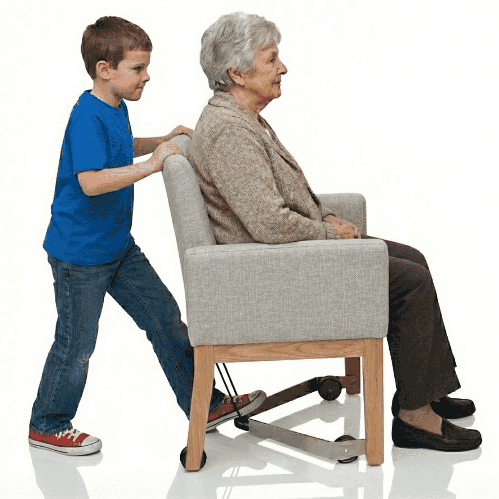 millie mova chair aid in use