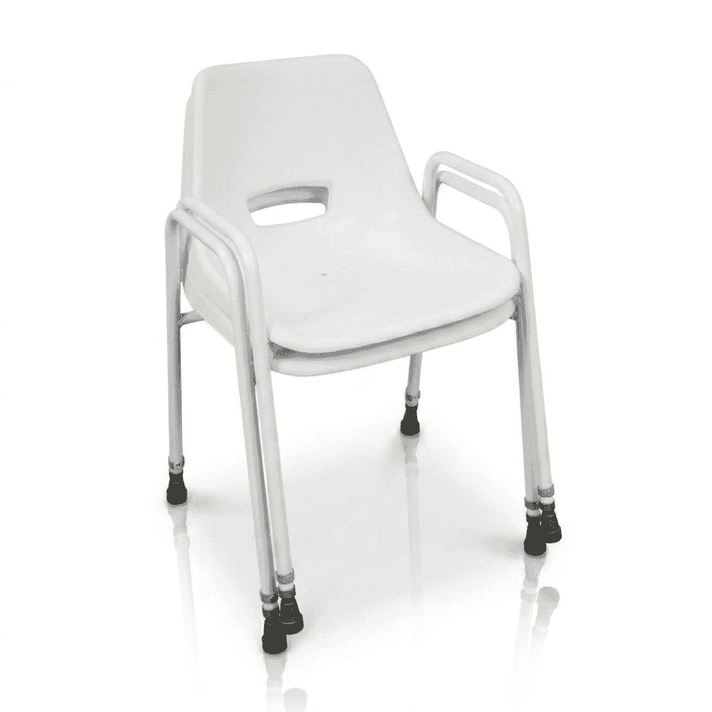 milton shower chair stacking