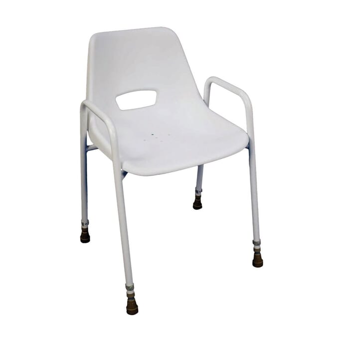 milton stackable portable shower chair 