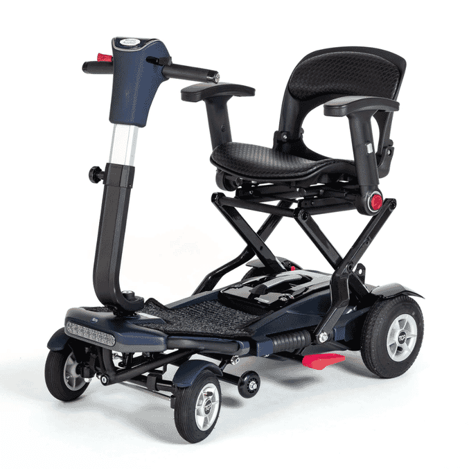 minimo autofold mobility scooter blue