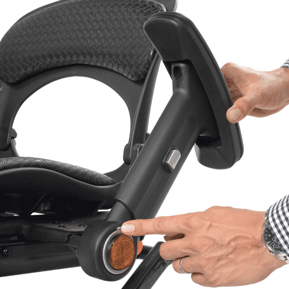 minimo autofold mobility scooter drop down arms