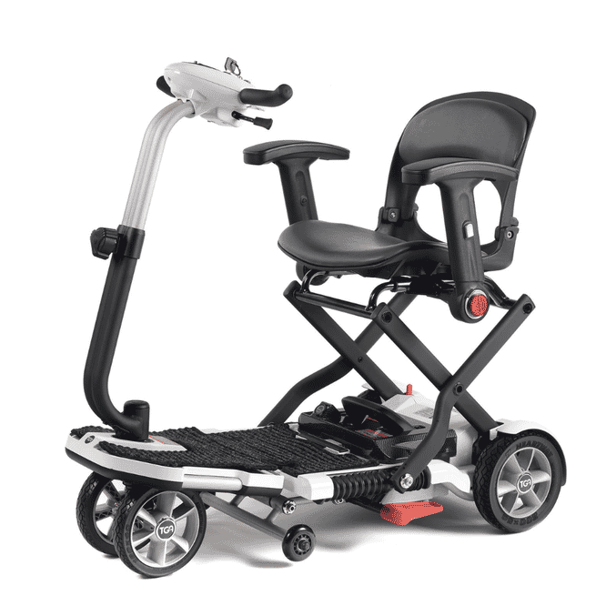 minimo folding mobility scooter white