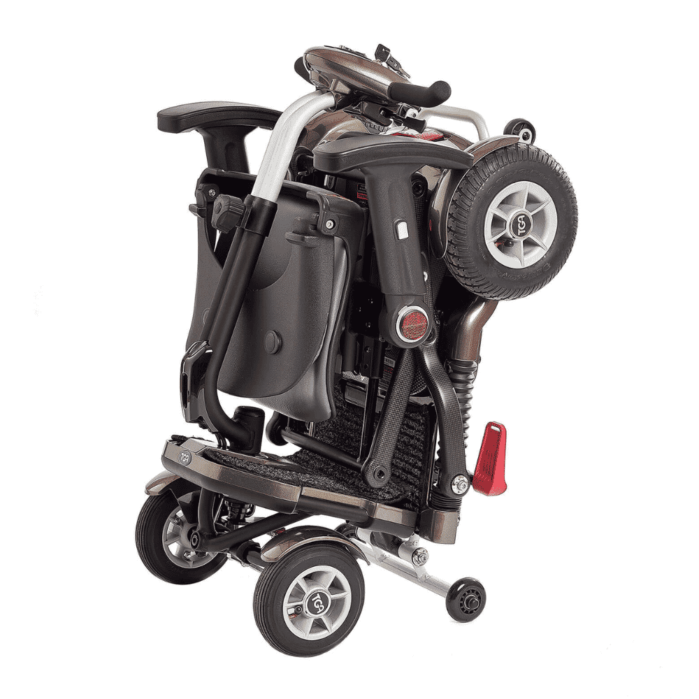 minimo plus folding mobility scooter bronze folded